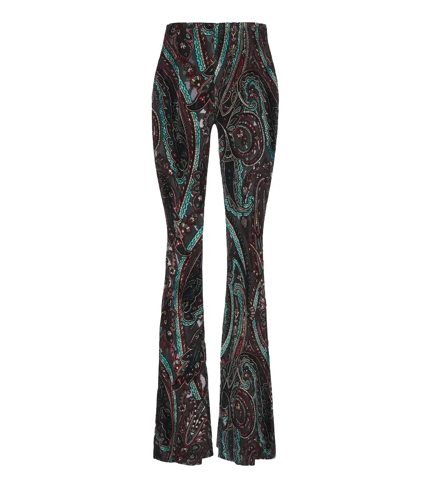 Etro Patch-appliqué paisley flared pants | Image 1 Etro Patch-appliqué paisley flared pants | Image 1