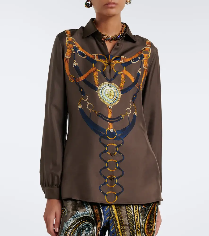 Etro Printed silk shirt | Thumbnail 7 Etro Printed silk shirt | Thumbnail 7