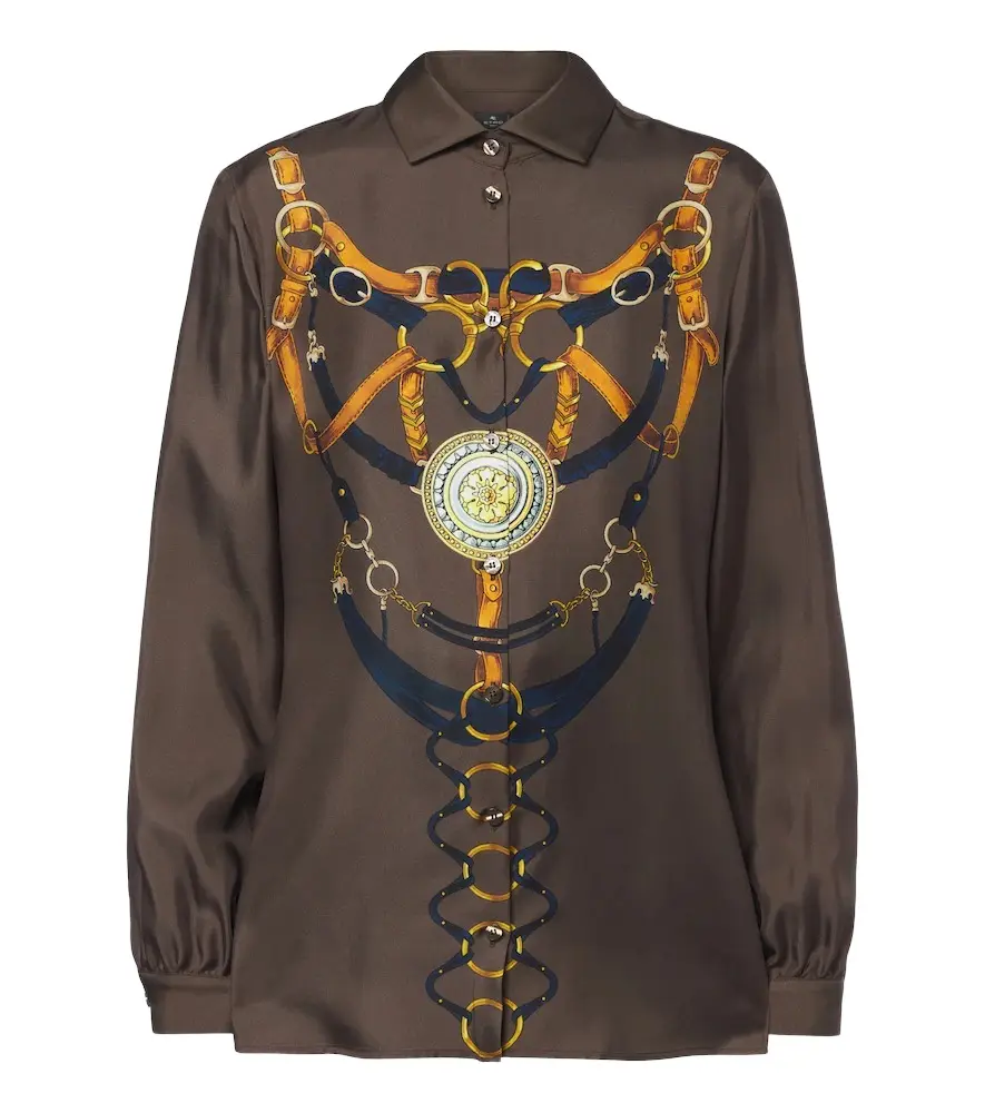 Printed silk shirt Printed silk shirt