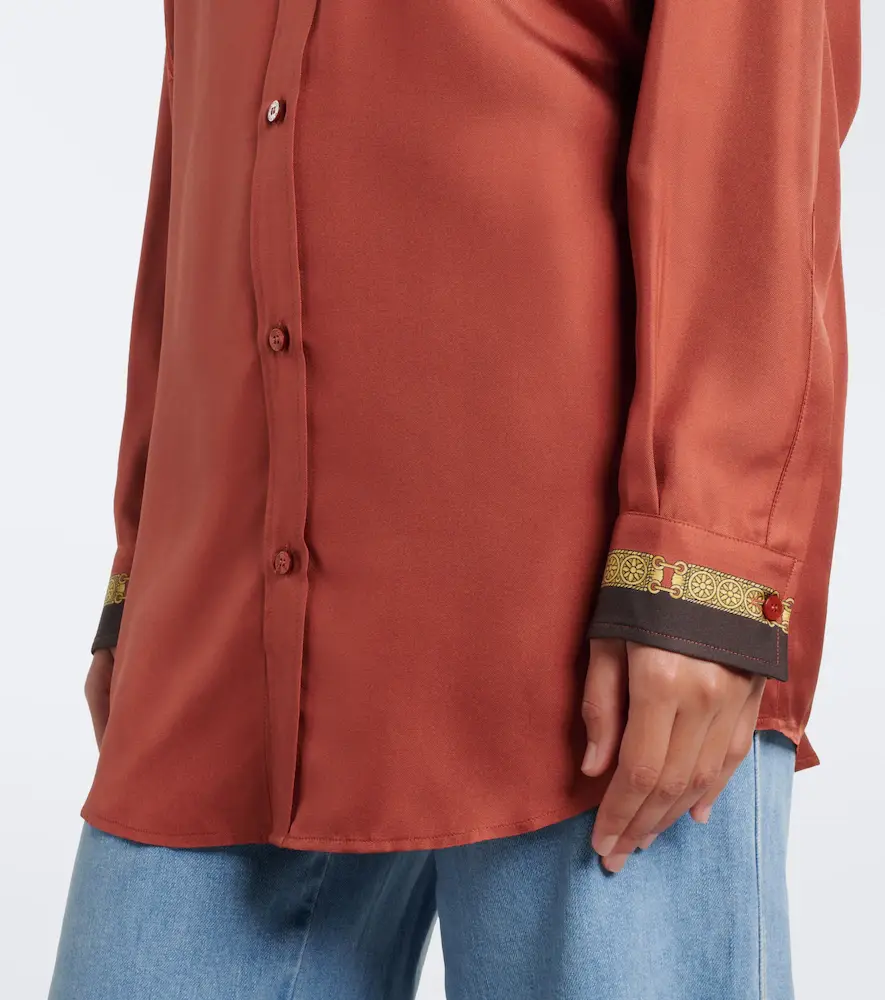 Etro Printed silk satin shirt | Thumbnail 2 Etro Printed silk satin shirt | Thumbnail 2