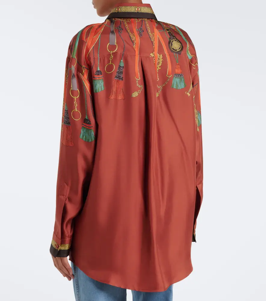Etro Printed silk satin shirt | Thumbnail 5 Etro Printed silk satin shirt | Thumbnail 5