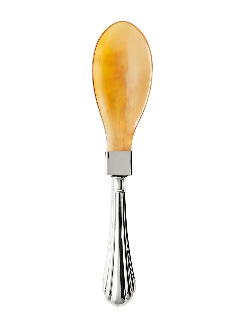Tavares 1922 Horn and sterling silver salad spoon