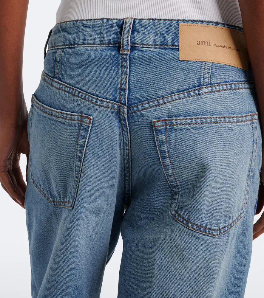 AMI PARIS Mid-rise wide-leg jeans | Thumbnail 3