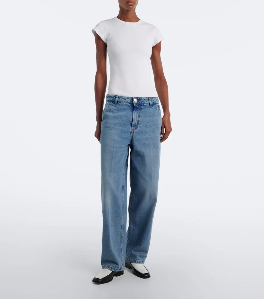 AMI PARIS Mid-rise wide-leg jeans | Thumbnail 7
