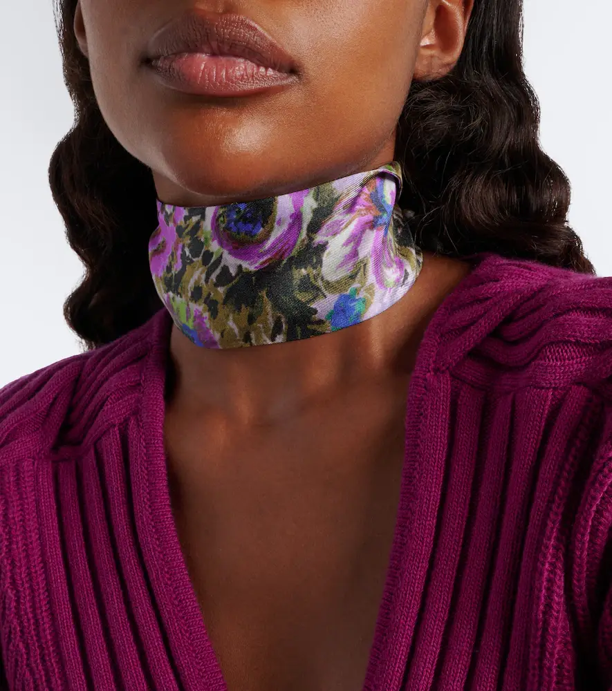 Valentino Garavani Floral silk scarf | Thumbnail 5