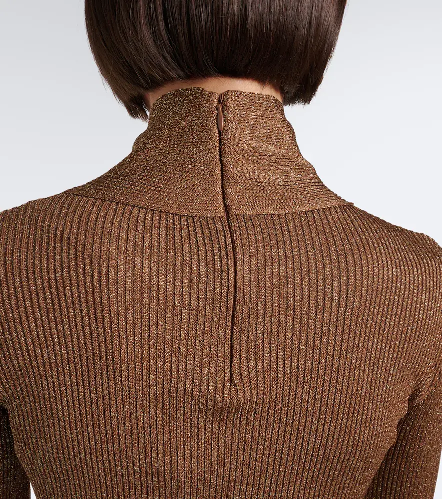 Valentino Garavani Cut-out lamé sweater | Thumbnail 5 Valentino Garavani Cut-out lamé sweater | Thumbnail 5