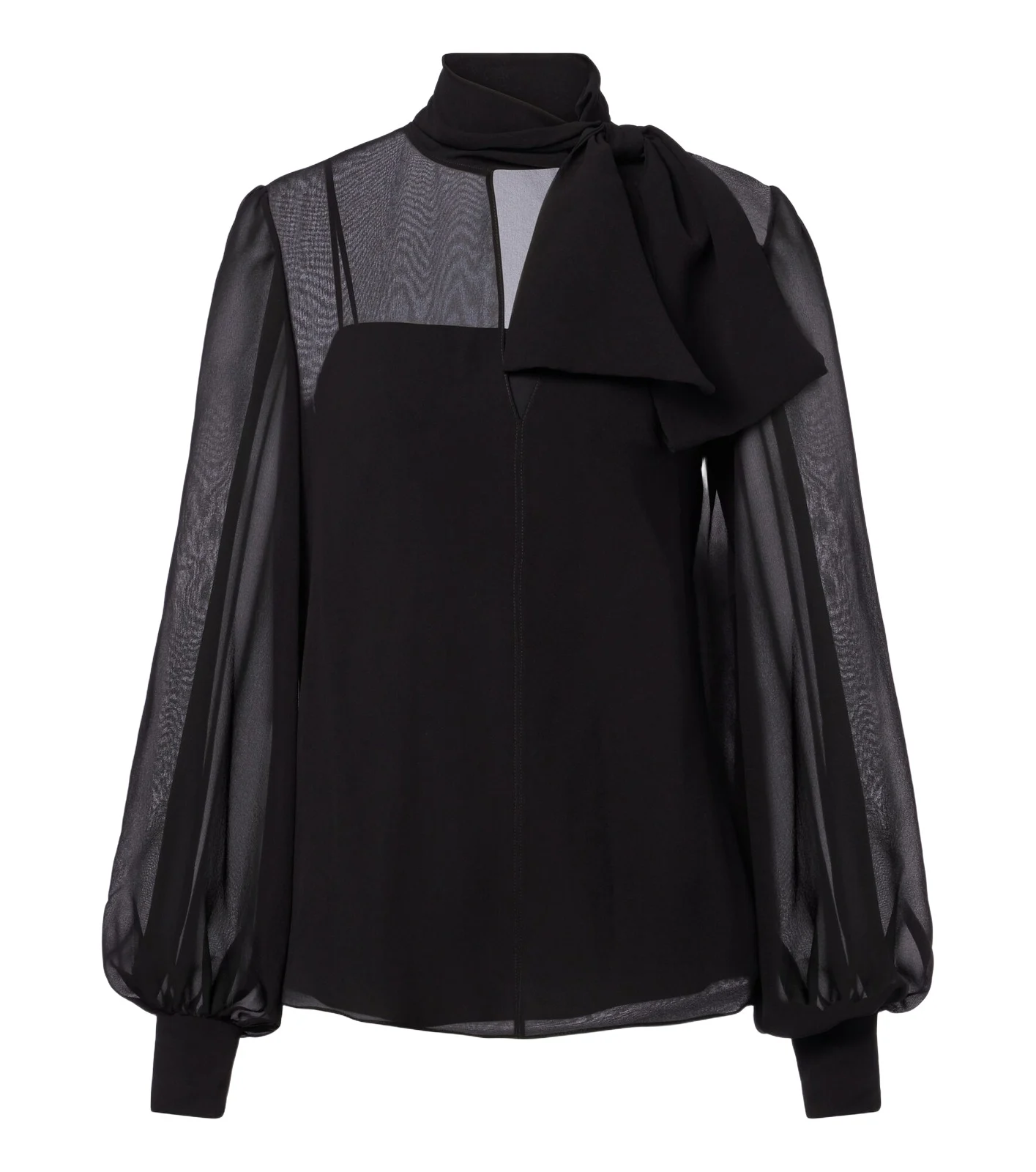 Silk-blend chiffon blouse Silk-blend chiffon blouse