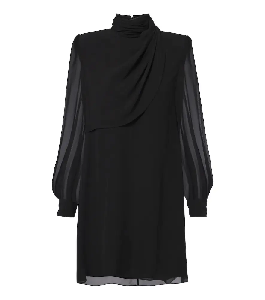 Valentino Draped silk georgette minidress | Image 1 Valentino Draped silk georgette minidress | Image 1