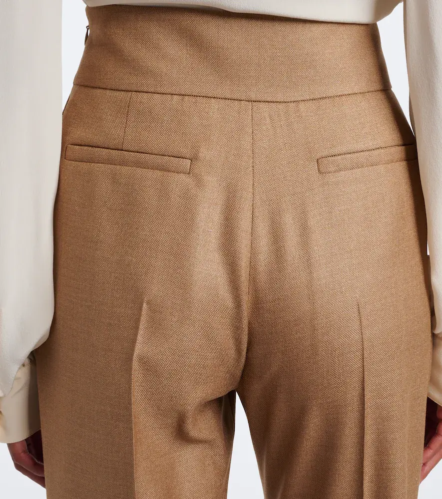 Valentino Garavani Silk and wool straight pants | Thumbnail 2 Valentino Garavani Silk and wool straight pants | Thumbnail 2