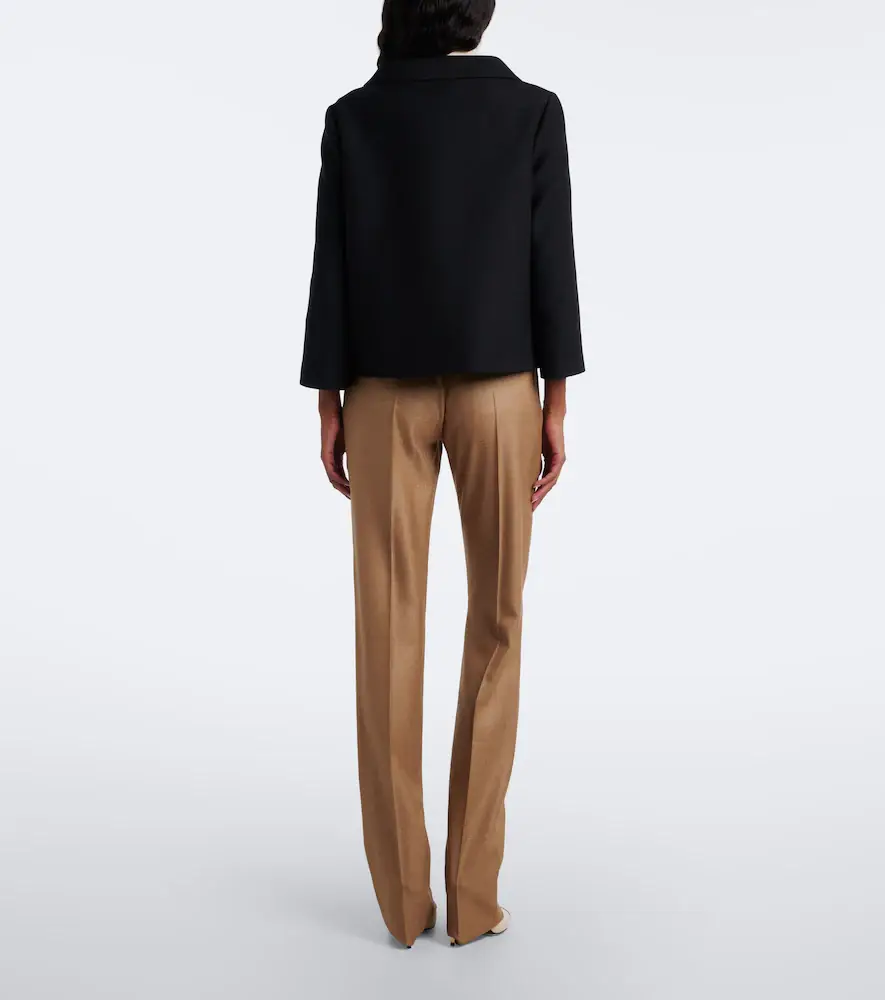 Valentino Garavani Silk and wool straight pants | Thumbnail 5 Valentino Garavani Silk and wool straight pants | Thumbnail 5