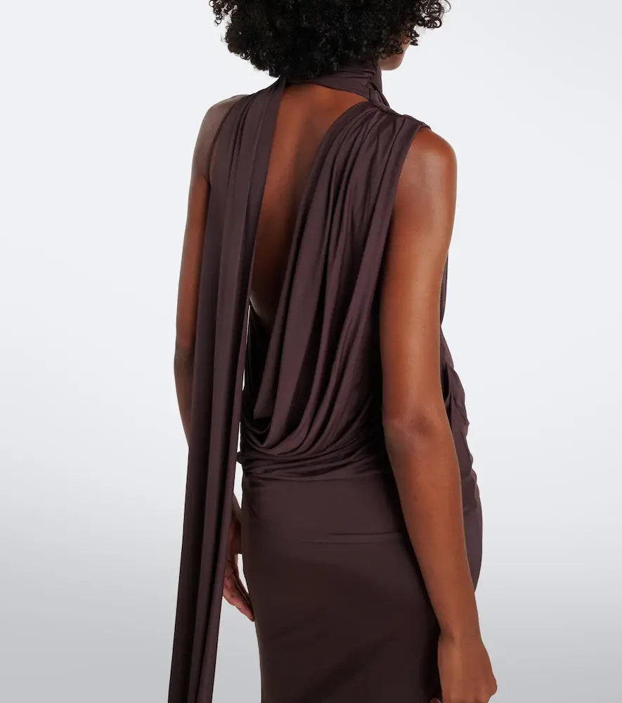 DE LA VALI Lurna draped jersey maxi dress | Thumbnail 2 DE LA VALI Lurna draped jersey maxi dress | Thumbnail 2