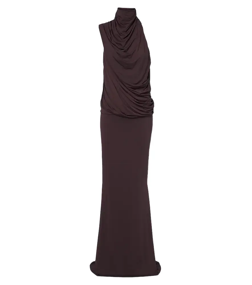 Lurna draped jersey maxi dress Lurna draped jersey maxi dress