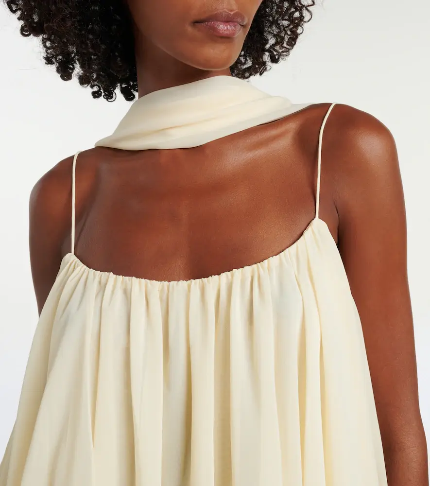 DE LA VALI Inara Gathered chiffon maxi dress | Thumbnail 2 DE LA VALI Inara Gathered chiffon maxi dress | Thumbnail 2