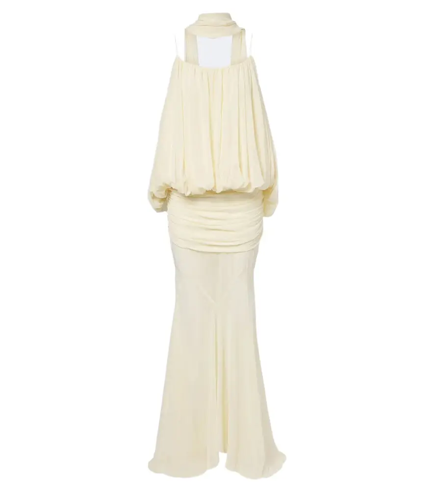 Inara Gathered chiffon maxi dress Inara Gathered chiffon maxi dress