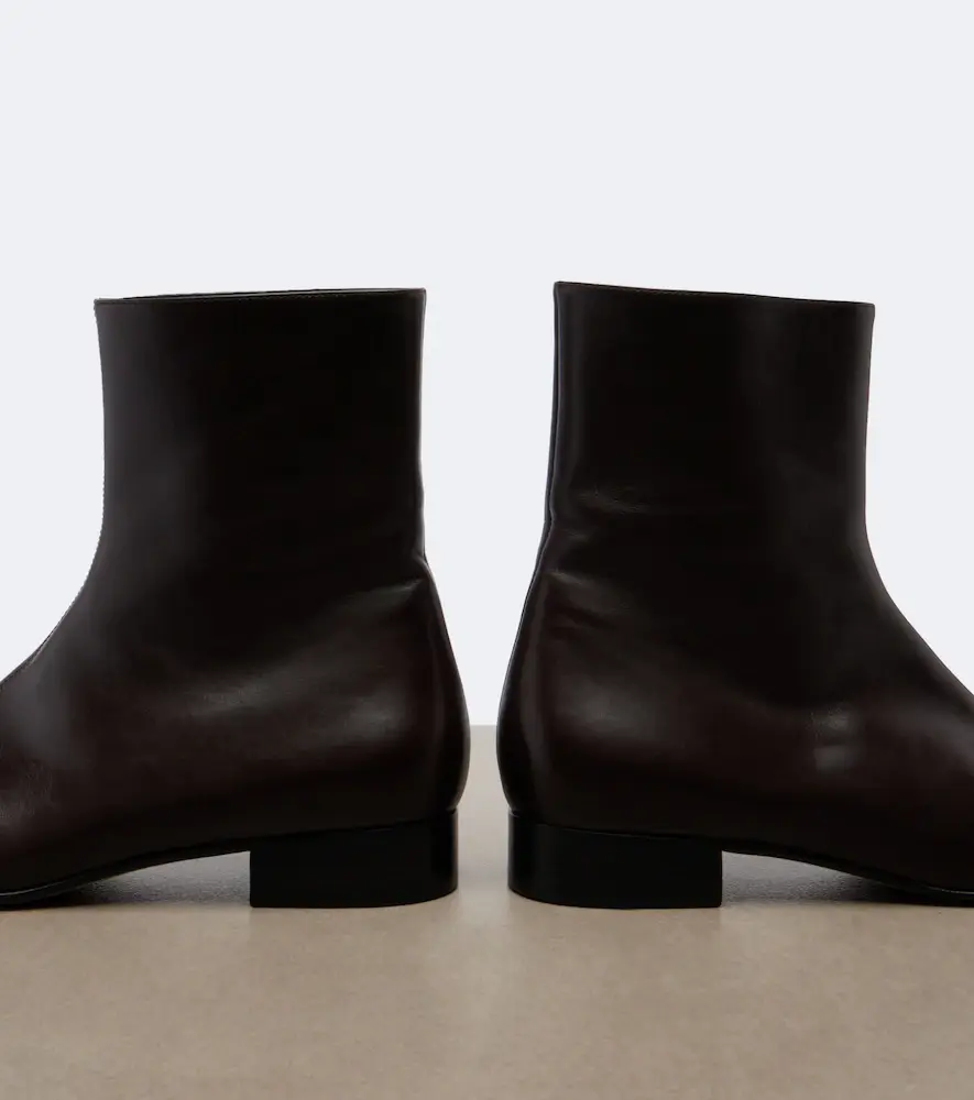 The Row Cindy leather ankle boots | Thumbnail 4 The Row Cindy leather ankle boots | Thumbnail 4