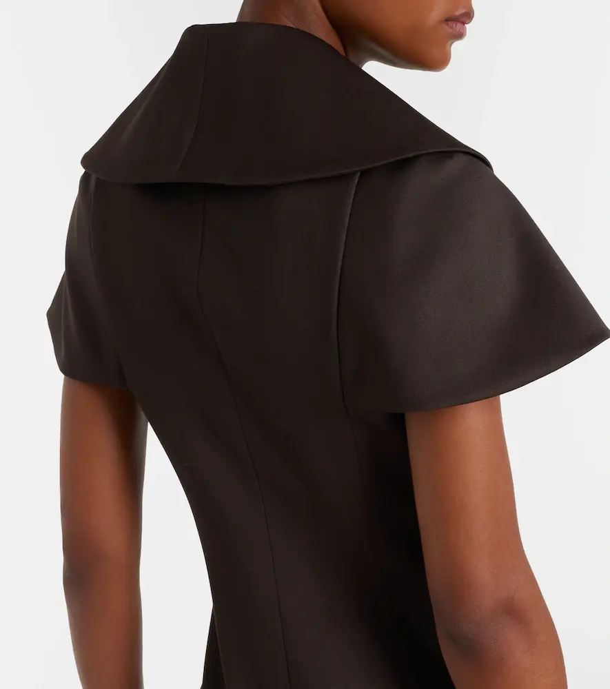 Alexander McQueen Draped wool minidress | Thumbnail 4 Alexander McQueen Draped wool minidress | Thumbnail 4