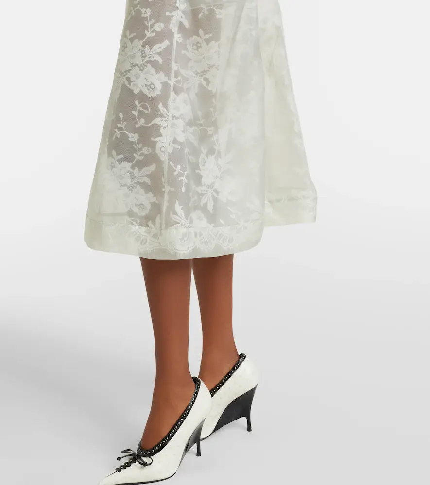 Alexander McQueen Peplum silk lace corset dress | Thumbnail 2 Alexander McQueen Peplum silk lace corset dress | Thumbnail 2