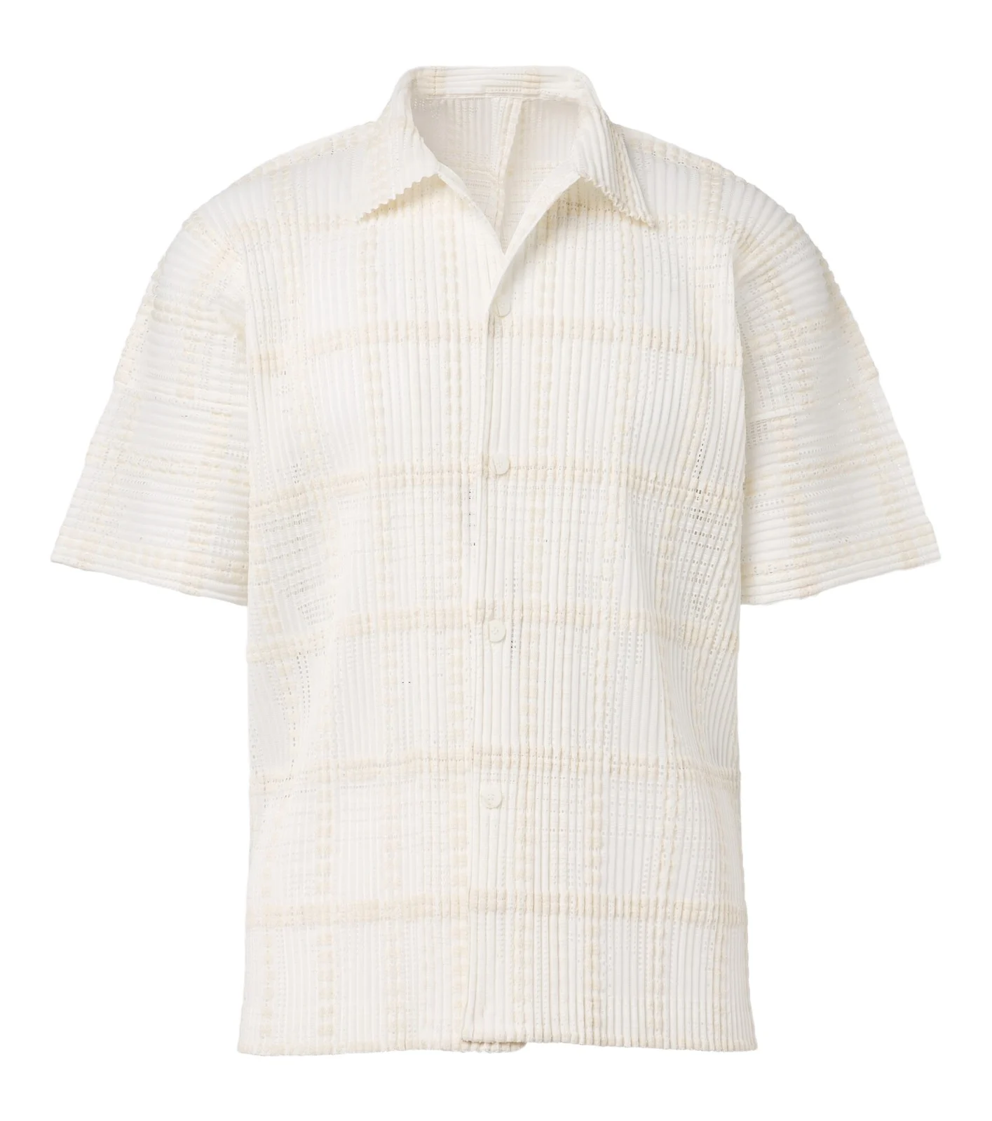 Homme Plissé Issey Miyake Homme Plissé Issey Miyake Lace Grid Pleats pleated shirt