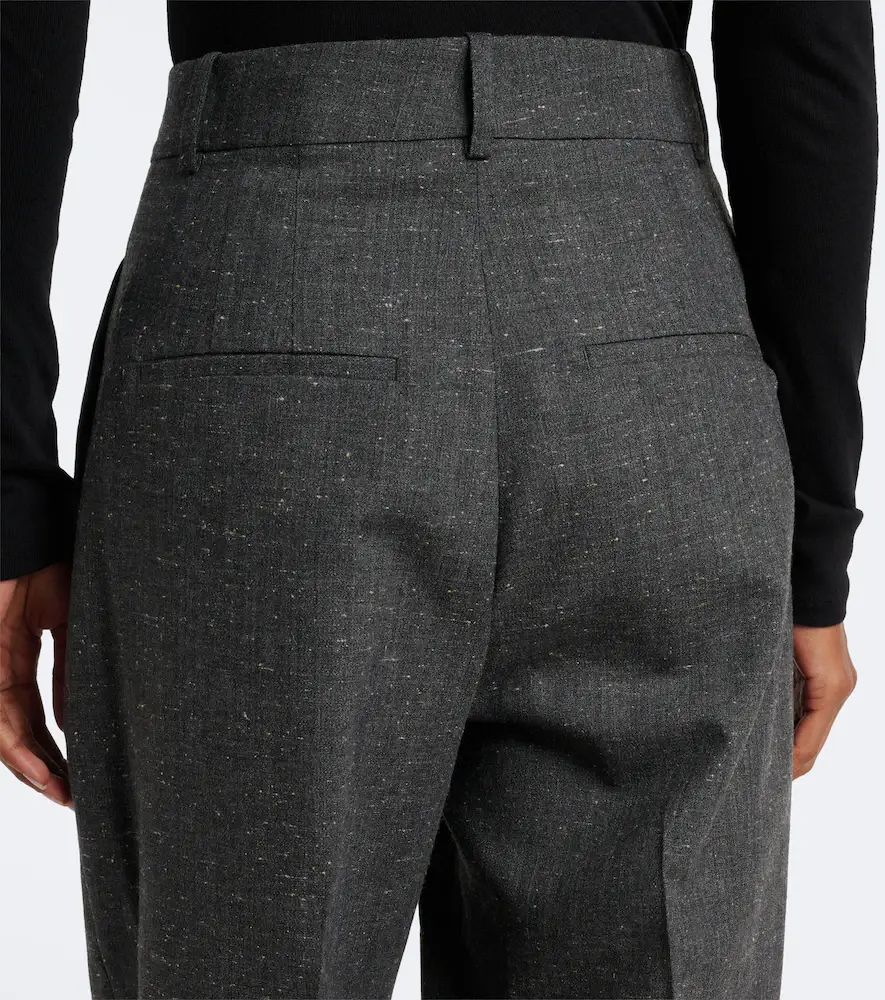 RÓHE Róhe Daria pleated wool-blend straight pants | Thumbnail 4 RÓHE Róhe Daria pleated wool-blend straight pants | Thumbnail 4