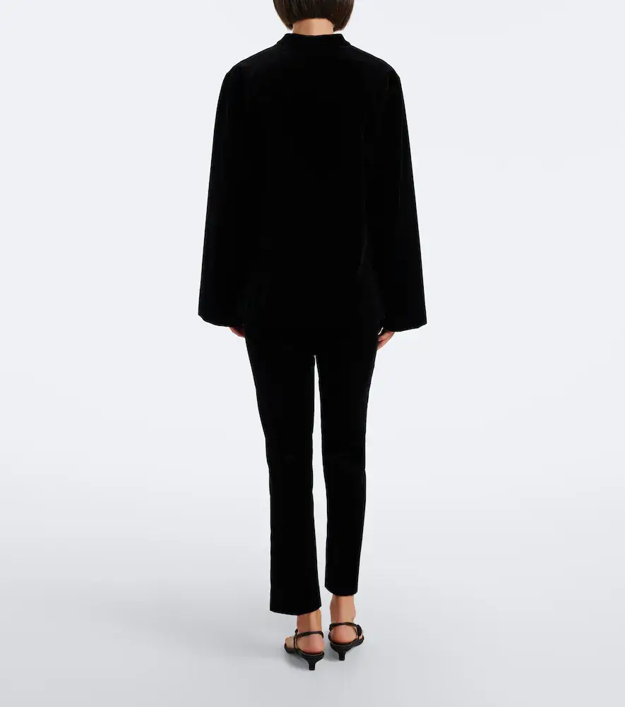 RÓHE Róhe Cotton velvet cigarette-leg pants | Thumbnail 2 RÓHE Róhe Cotton velvet cigarette-leg pants | Thumbnail 2