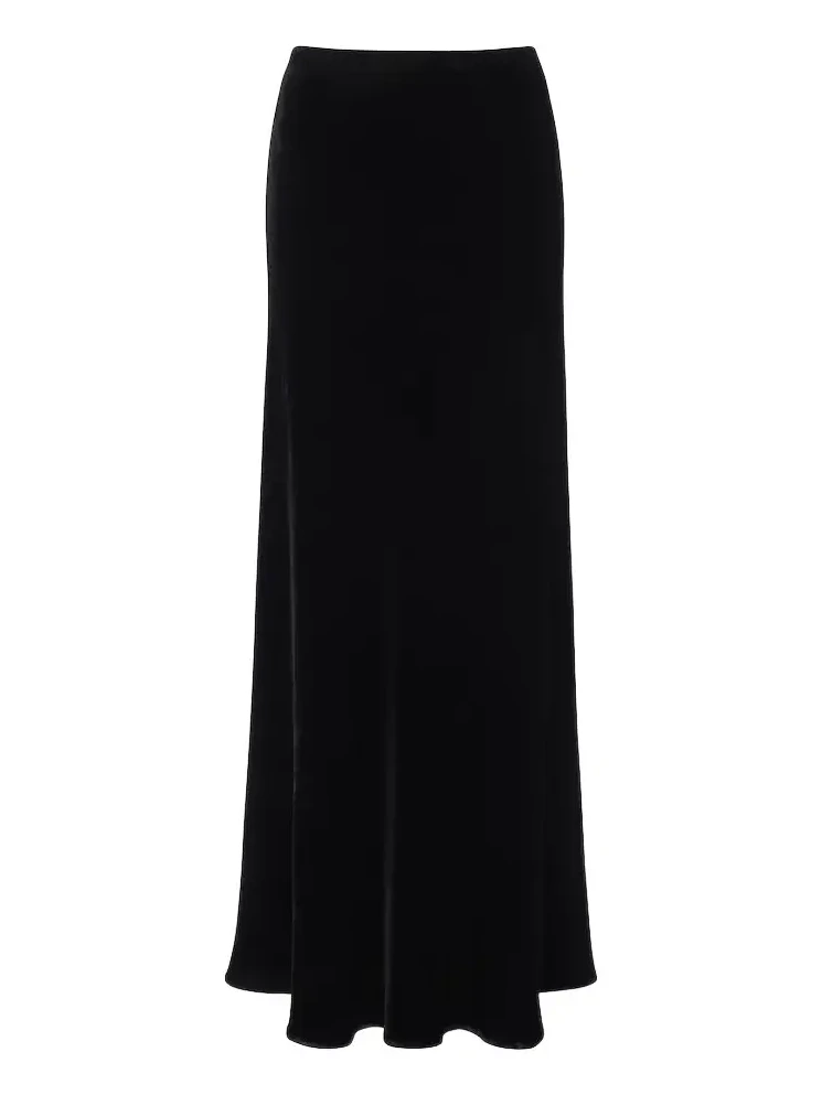 Róhe Velvet maxi skirt