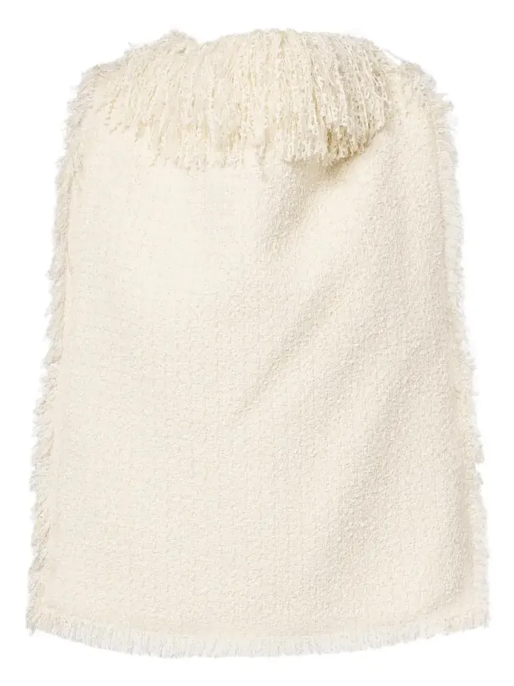 Róhe Fringed bouclé top Róhe Fringed bouclé top