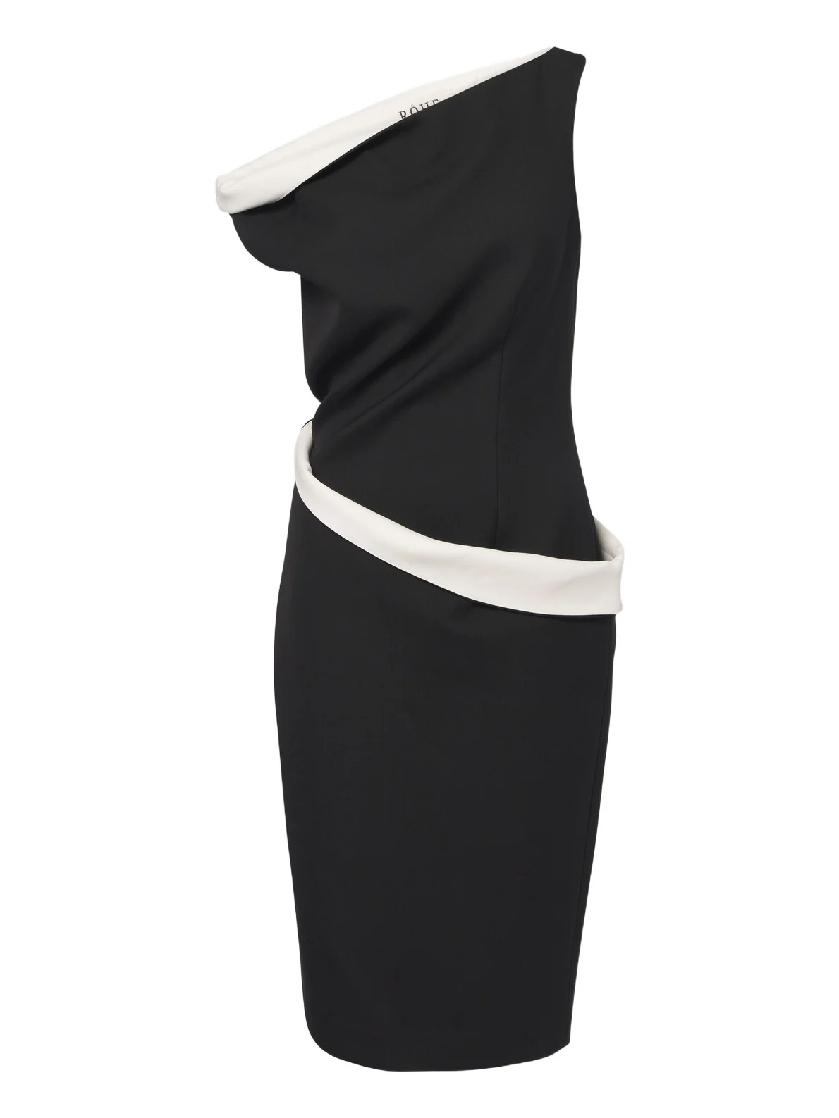 RÓHE Róhe Paneled one-shoulder wool-blend midi dress