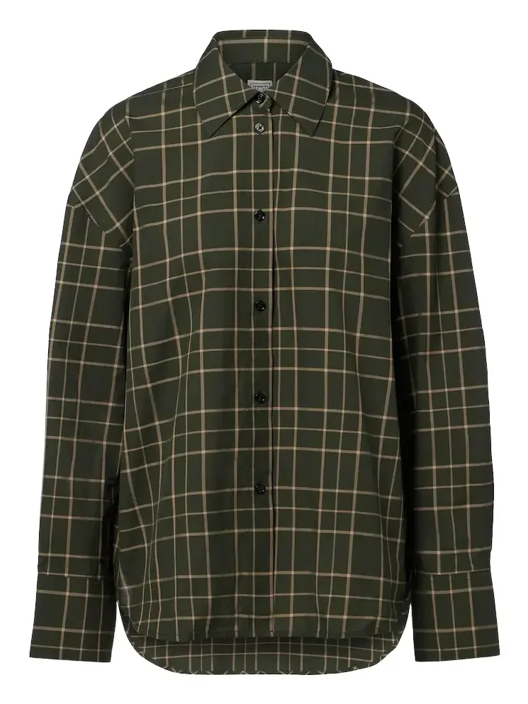 Checked cotton shirt Checked cotton shirt