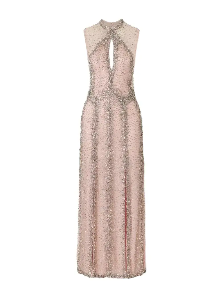 Serena Crystal-embroidered Tulle Gown