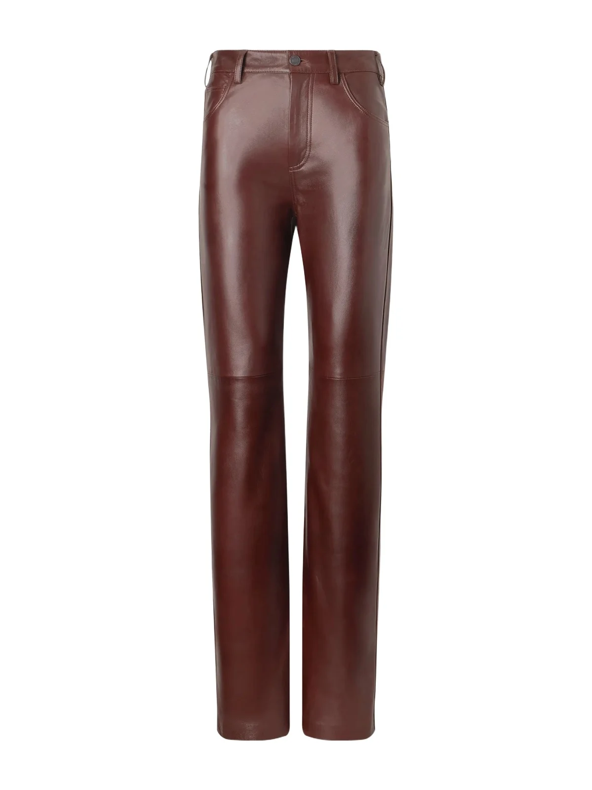 Joan Paneled Leather Straight-leg Pants Joan Paneled Leather Straight-leg Pants