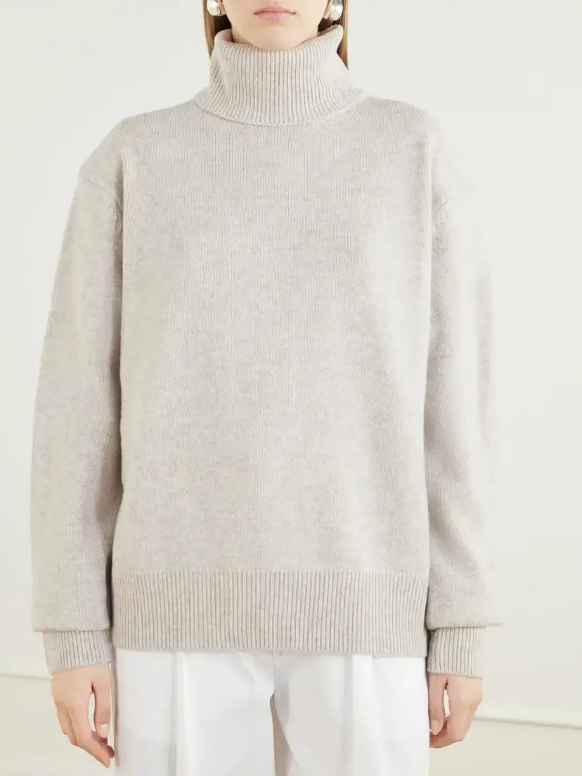 The Frankie Shop Gala Merino Wool And Cashmere-blend Turtleneck Sweater | Thumbnail 3 The Frankie Shop Gala Merino Wool And Cashmere-blend Turtleneck Sweater | Thumbnail 3