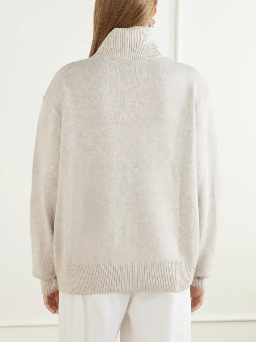 The Frankie Shop Gala Merino Wool And Cashmere-blend Turtleneck Sweater | Thumbnail 4 The Frankie Shop Gala Merino Wool And Cashmere-blend Turtleneck Sweater | Thumbnail 4