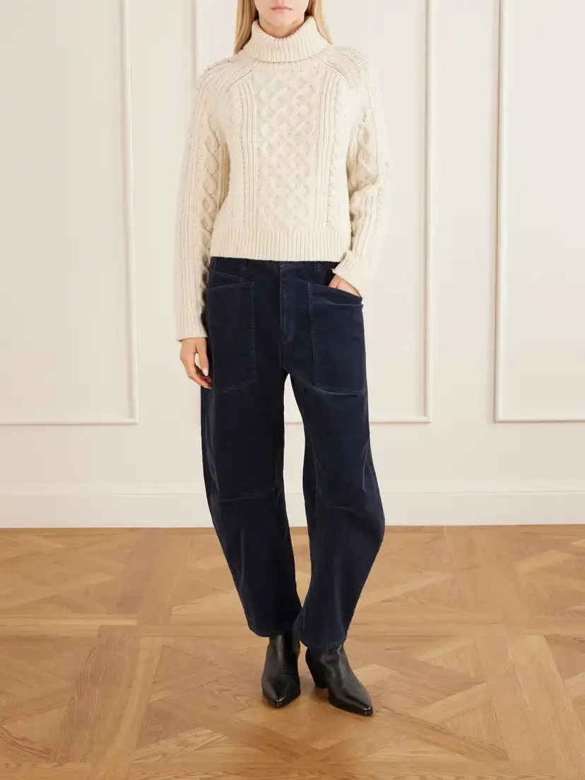 Nili Lotan Ezren Textured Lambswool Turtleneck Sweater | Thumbnail 2 Nili Lotan Ezren Textured Lambswool Turtleneck Sweater | Thumbnail 2