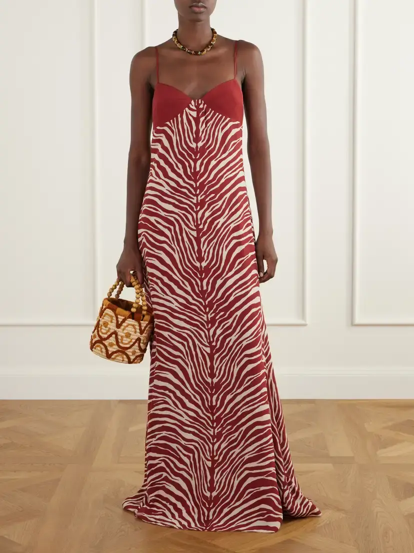 Cala de la Cruz Pontevedra Zebra-print Jersey Maxi Dress | Thumbnail 2 Cala de la Cruz Pontevedra Zebra-print Jersey Maxi Dress | Thumbnail 2