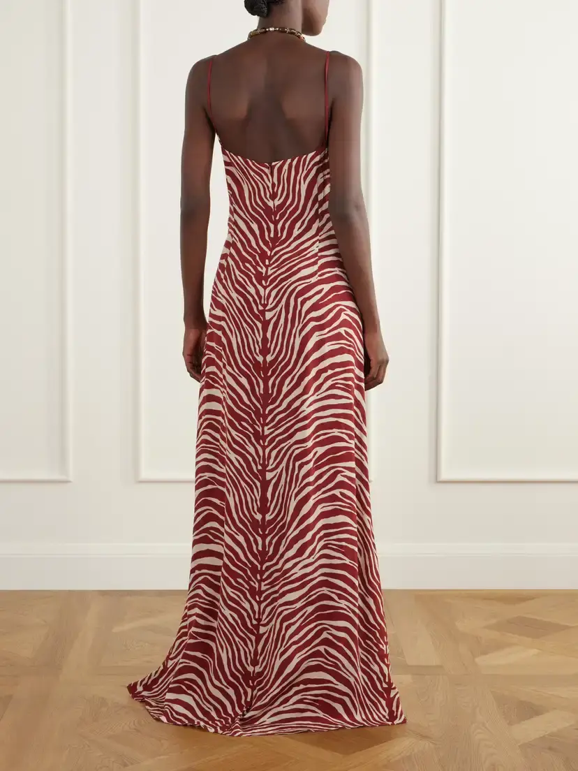 Cala de la Cruz Pontevedra Zebra-print Jersey Maxi Dress | Thumbnail 3 Cala de la Cruz Pontevedra Zebra-print Jersey Maxi Dress | Thumbnail 3
