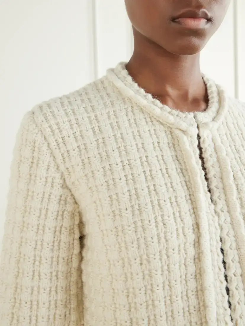 Isabel Marant Bouclé Wool And Alpaca-blend Cardigan - Neutrals | Thumbnail 5 Isabel Marant Bouclé Wool And Alpaca-blend Cardigan - Neutrals | Thumbnail 5