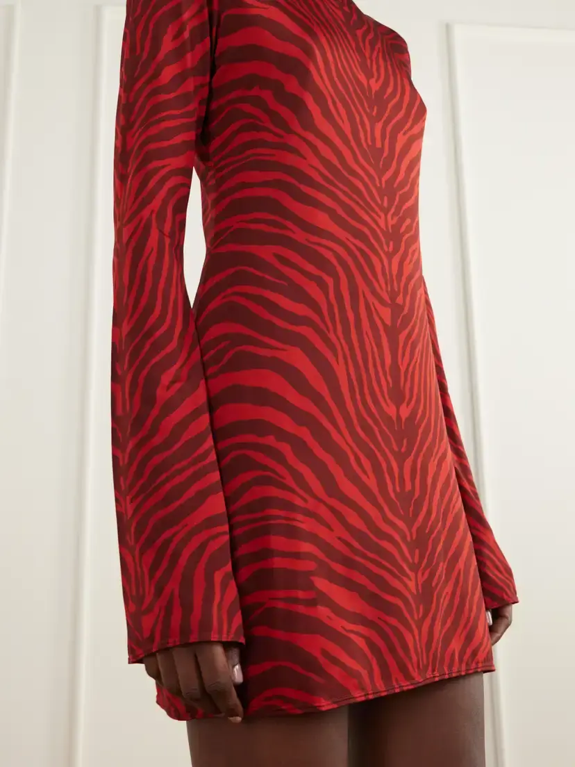 Cala de la Cruz Maisha Zebra-print Stretch-jersey Mini Dress | Thumbnail 4