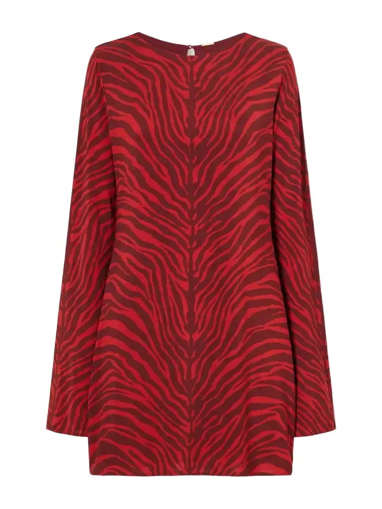 Cala de la Cruz Maisha Zebra-print Stretch-jersey Mini Dress