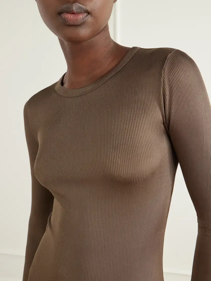 AGOLDE Delphi Ribbed Stretch T-shirt | Thumbnail 5
