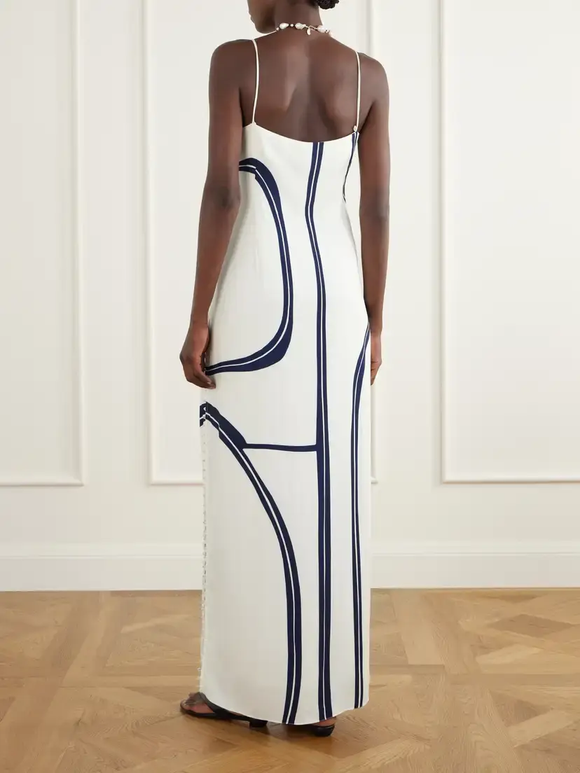 Cala de la Cruz Inez Printed Jersey Maxi Dress | Thumbnail 3 Cala de la Cruz Inez Printed Jersey Maxi Dress | Thumbnail 3