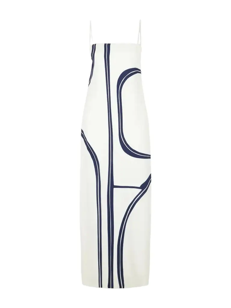 Inez Printed Jersey Maxi Dress