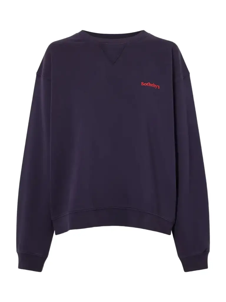 Frame + Sotheby's Logo-embroidered Cotton-jersey Sweatshirt | Image 1 Frame + Sotheby's Logo-embroidered Cotton-jersey Sweatshirt | Image 1