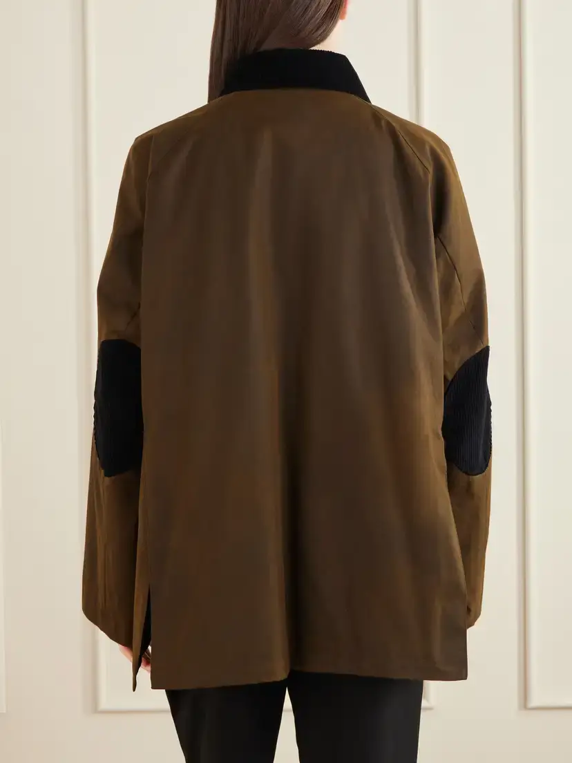 TOTEME Country Corduroy-trimmed Cotton-gabardine Jacket | Thumbnail 4