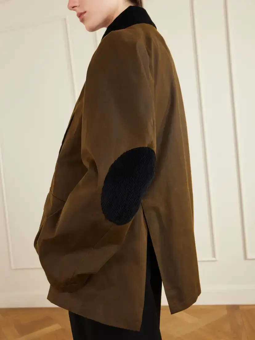 TOTEME Country Corduroy-trimmed Cotton-gabardine Jacket | Thumbnail 5