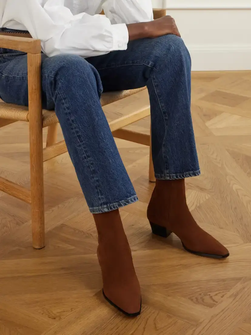 aeyde Agata 40 Suede Ankle Boots | Thumbnail 2 aeyde Agata 40 Suede Ankle Boots | Thumbnail 2