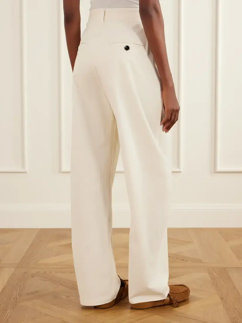 Isabel Marant Lenadia Pleated Stretch-cotton Tapered Pants | Thumbnail 4