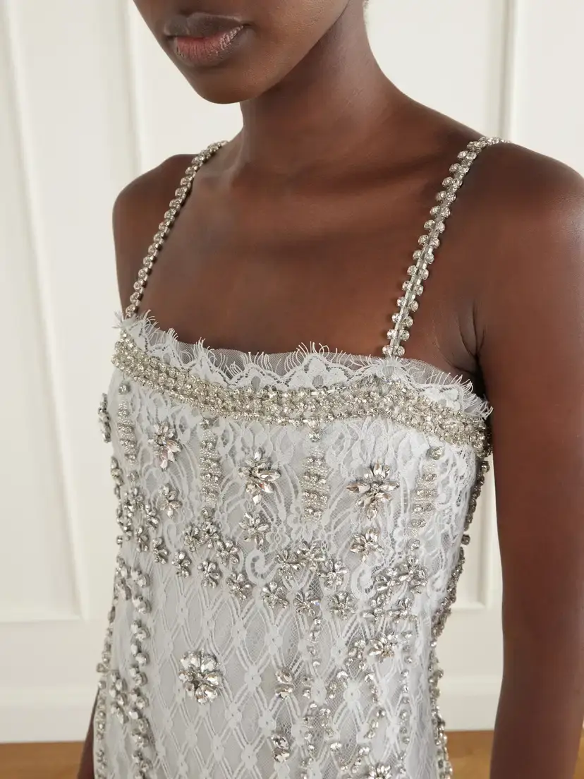 Costarellos Leona Crystal-embellished Lace Gown | Thumbnail 4
