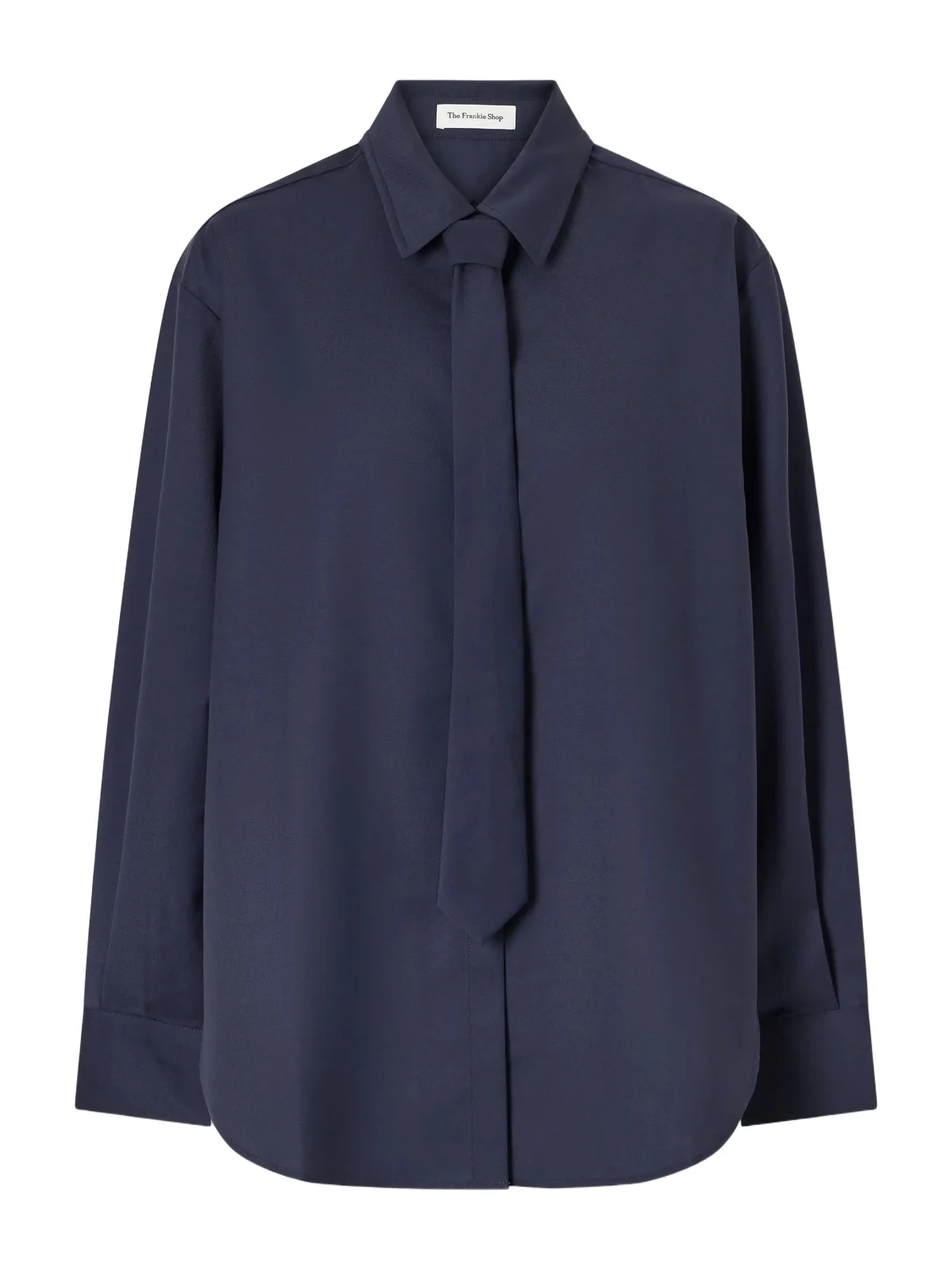 Peri Tie-detailed Oversized Georgette Shirt