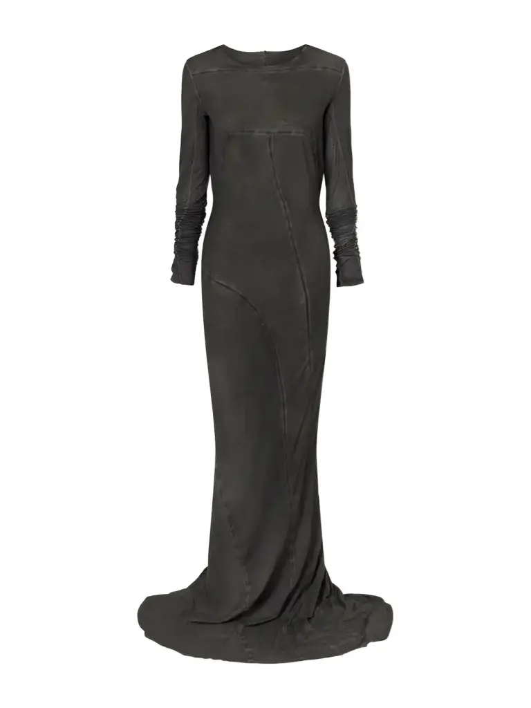 Rick Owens Cotton-mesh Gown