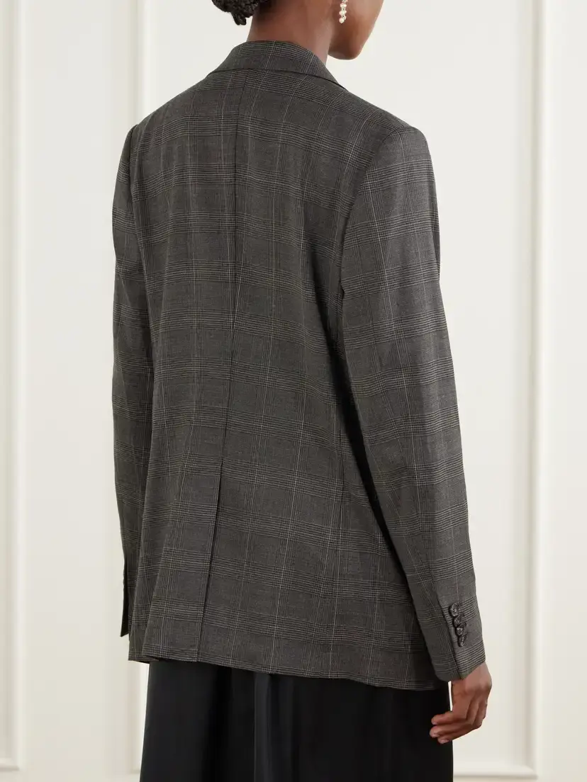 Simone Rocha Embellished Prince Of Wales Stretch-wool Blazer | Thumbnail 4 Simone Rocha Embellished Prince Of Wales Stretch-wool Blazer | Thumbnail 4